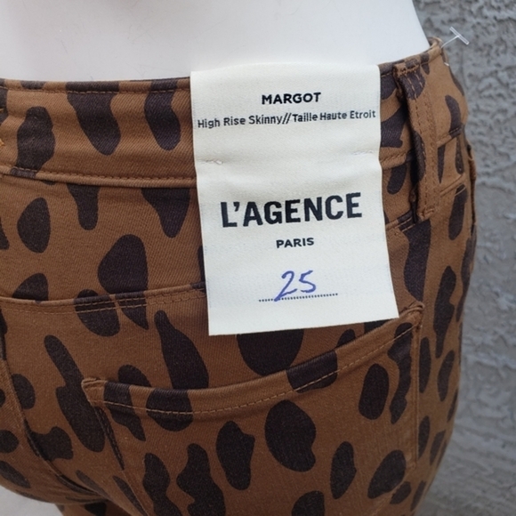 L'AGENCEMARGOT HIGH RISE ANIMAL PRINTED‎ SKINNY JEANS - Picture 6 of 11